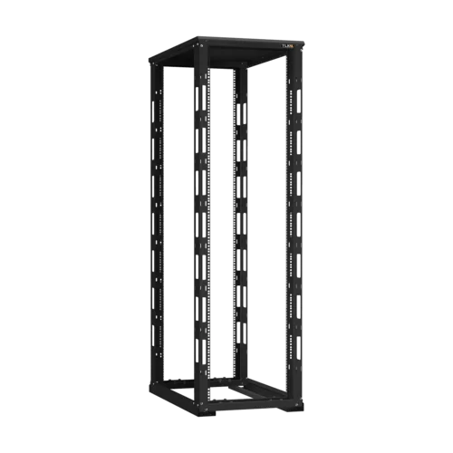 19" Монтажная стойка двухрамная 42U Ш600xГ1000мм, черная