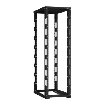 19" Монтажная стойка двухрамная 42U Ш600xГ1000мм, черная