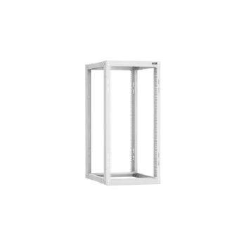 19" Монтажная стойка двухрамная раздвижная 24U Ш550хГ600-1000мм, серая