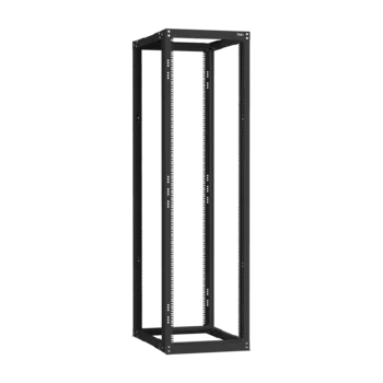 19" Монтажная стойка двухрамная раздвижная 42U Ш550хГ600-1000мм, черная