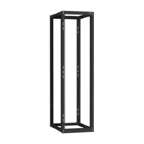 19" Монтажная стойка двухрамная раздвижная 42U Ш550хГ600-1000мм, черная