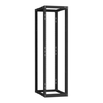 19" Монтажная стойка двухрамная раздвижная 42U Ш550хГ600-1000мм, черная