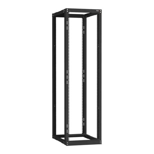 19" Монтажная стойка двухрамная раздвижная 42U Ш550хГ600-1000мм, черная
