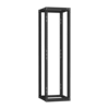 19" Монтажная стойка двухрамная раздвижная 42U Ш550хГ600-1000мм, черная