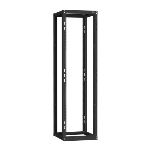 19" Монтажная стойка двухрамная раздвижная 42U Ш550хГ600-1000мм, черная