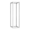 19" Монтажная стойка двухрамная раздвижная 42U Ш550хГ600-1000мм, серая