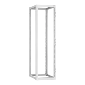 19" Монтажная стойка двухрамная раздвижная 42U Ш550хГ600-1000мм, серая