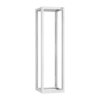 19" Монтажная стойка двухрамная раздвижная 42U Ш550хГ600-1000мм, серая