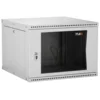Настенный разборный шкаф TLK 19", 12U, стеклянная дверь, Ш600хВ569хГ450мм, 1 пара монтажных направляющих, серый