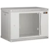 Настенный разборный шкаф TLK 19", 12U, перфорированная дверь, Ш600хВ569хГ600мм, 2 пары монтажных направляющих, серый