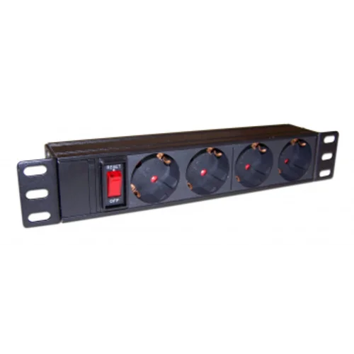 Блок распределения питания Lanmaster TWT-PDU10-10A4P гор.размещ. 4xSchuko 10A
