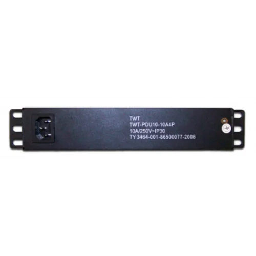 Блок распределения питания Lanmaster TWT-PDU10-10A4P гор.размещ. 4xSchuko 10A