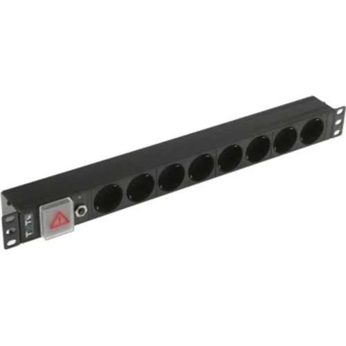 Блок распределения питания Lanmaster TWT-PDU19-10A8P-1.8 гор.размещ. 8xSchuko базовые 10A Schuko 1.8