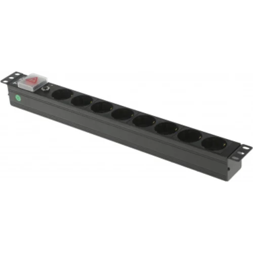 Блок распределения питания Lanmaster TWT-PDU19-10A8P-1.8 гор.размещ. 8xSchuko базовые 10A Schuko 1.8