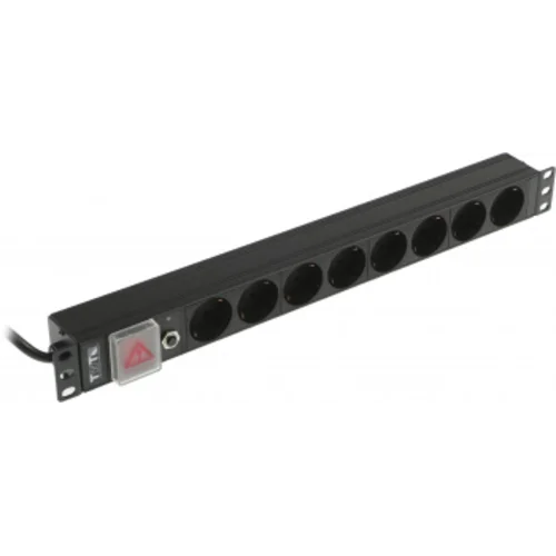 Блок распределения питания Lanmaster TWT-PDU19-16A8P-1.8 гор.размещ. 8xSchuko базовые 16A Schuko 1.8
