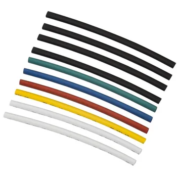 Набор трубок термоусадочных тонкостен. ТТУ 4/2 (4хЧ; 2хБ; К; С; Ж; З) 10х10см разноцвет. IEK UDRS-D2