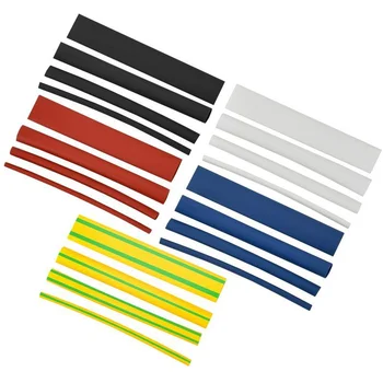 Набор трубок термоусадочных тонкостен. ТТУ 2/1; 4/2; 6/3; 8/4 (ЖЗ; С; К; Ч) 20х8см разноцвет. IEK UD