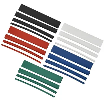 Набор трубок термоусадочных тонкостен. ТТУ 2/1; 4/2; 6/3; 8/4 (З; С; К; Ч) 20х8см разноцвет. IEK UDR