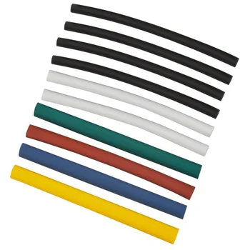 Набор трубок термоусадочных тонкостен. ТТУ 6/3 (4хЧ; 2хБ; К; С; Ж; З) 10х10см разноцвет. IEK UDRS-D3