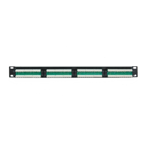 Коммутационная панель ULAN 19", 1U, 24 порта, Кат.5e (Класс D), 100МГц, RJ45/8P8C, 110, T568A/B, неэкранированная, черная
