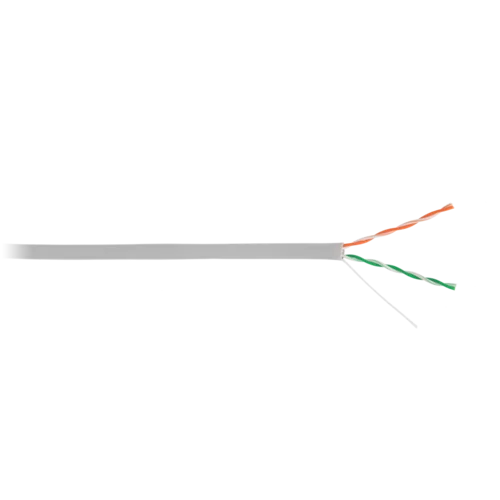 Кабель ULAN U/UTP 2 пары, Кат.5, внутренний, PVC, одножильный, 100МГц, серый, 305м