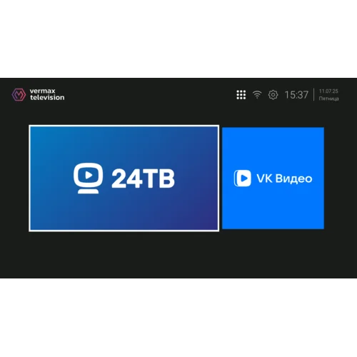 Приставка телевизионная 4K IPTV Vermax UHD300X 24TV project