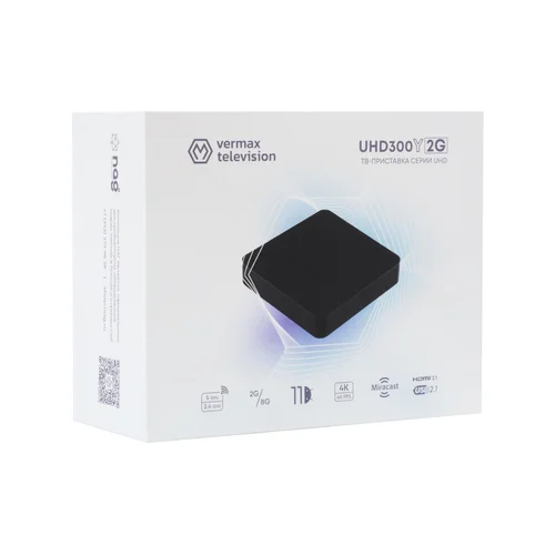 Приставка телевизионная 4K IPTV Vermax UHD300Y2G