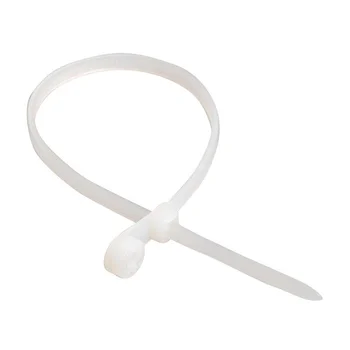 Хомут кабельный 3.5х100 нейл. бел. с отвер. для креп. ХОК (уп.100шт) IEK UHH40-4-100-100