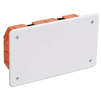 Коробка распаячная СП 172х96х45 КМ41026 для полых стен (с саморезами пластиковые лапки с крышкой) IE