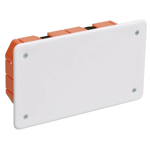 Коробка распаячная СП 172х96х45 КМ41026 для полых стен (с саморезами пластиковые лапки с крышкой) IE