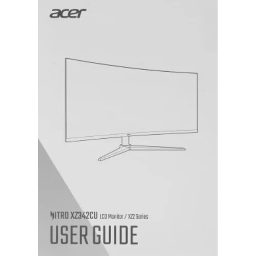 Монитор Acer 34" Nitro XZ342CUV3bmiiphx черный VA LED 1ms 21:9 HDMI M/M матовая HAS 400cd 178гр/178г