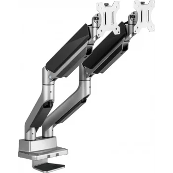 Кронштейн для мониторов Ultramounts UM718 серый 17"-35" макс.15кг крепление к столешнице поворот и н