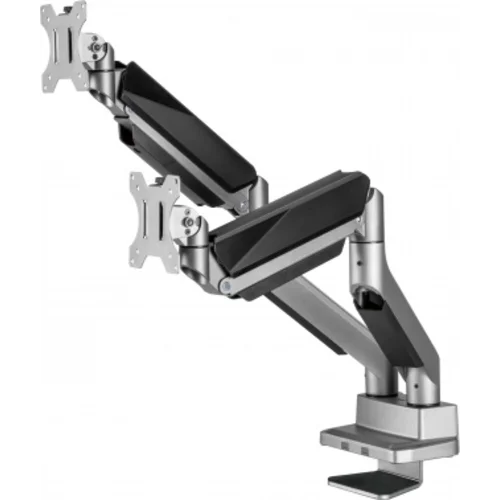 Кронштейн для мониторов Ultramounts UM718 серый 17"-35" макс.15кг крепление к столешнице поворот и н