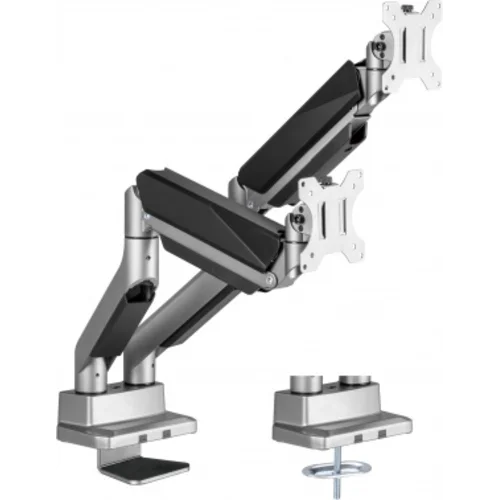 Кронштейн для мониторов Ultramounts UM718 серый 17"-35" макс.15кг крепление к столешнице поворот и н