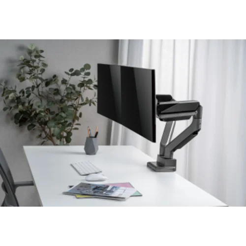 Кронштейн для мониторов Ultramounts UM718 серый 17"-35" макс.15кг крепление к столешнице поворот и н