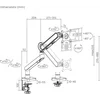 Кронштейн для мониторов Ultramounts UM719B черный 17"-35" макс.10.5кг крепление к столешнице поворот