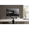 Кронштейн для мониторов Ultramounts UM725B черный 17"-32" макс.9кг крепление к столешнице поворот и