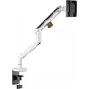 Кронштейн для мониторов Ultramounts UM725W белый 17"-32" макс.9кг крепление к столешнице поворот и н