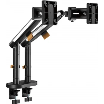 Кронштейн для мониторов Ultramounts UM727B черный 17"-32" макс.9кг крепление к столешнице поворот и