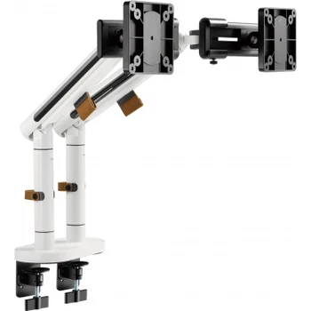 Кронштейн для мониторов Ultramounts UM727W белый 17"-32" макс.9кг крепление к столешнице поворот и н