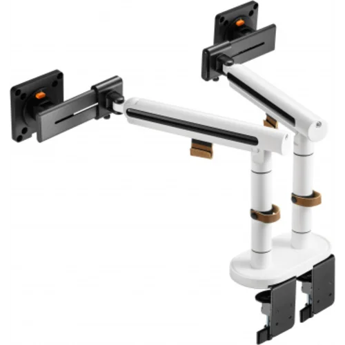 Кронштейн для мониторов Ultramounts UM727W белый 17"-32" макс.9кг крепление к столешнице поворот и н