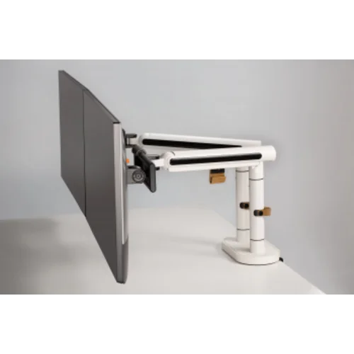 Кронштейн для мониторов Ultramounts UM727W белый 17"-32" макс.9кг крепление к столешнице поворот и н