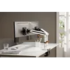 Кронштейн для мониторов Ultramounts UM727W белый 17"-32" макс.9кг крепление к столешнице поворот и н