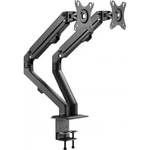 Кронштейн для мониторов Ultramounts UM729 черный 17"-27" макс.7кг крепление к столешнице поворот и н