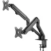 Кронштейн для мониторов Ultramounts UM729 черный 17"-27" макс.7кг крепление к столешнице поворот и н