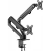 Кронштейн для мониторов Ultramounts UM729 черный 17"-27" макс.7кг крепление к столешнице поворот и н