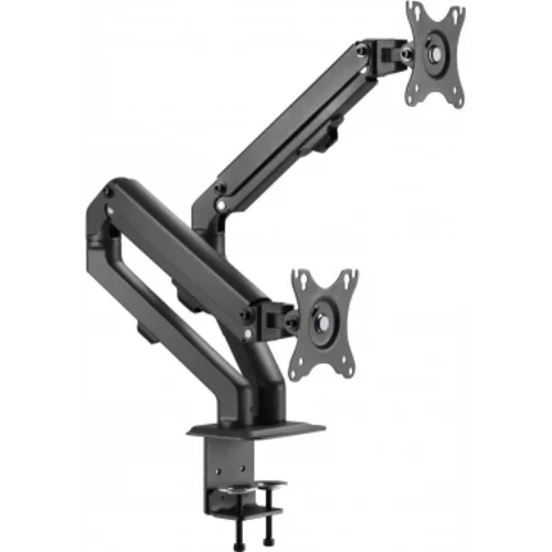 Кронштейн для мониторов Ultramounts UM729 черный 17"-27" макс.7кг крепление к столешнице поворот и н