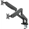Кронштейн для мониторов Ultramounts UM731 черный 17"-35" макс.16кг крепление к столешнице поворот и