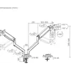 Кронштейн для мониторов Ultramounts UM731 черный 17"-35" макс.16кг крепление к столешнице поворот и