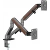 Кронштейн для мониторов Ultramounts UM735WD серый/коричневый 17"-27" макс.7кг крепление к столешнице
